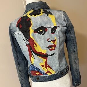 Painted Calvin Klein Denim Jacket Size SP